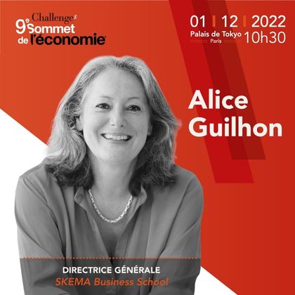 Sommet de l’Economie de Challenges : Alice Guilhon interviendra sur le thème de la « Grande démission »