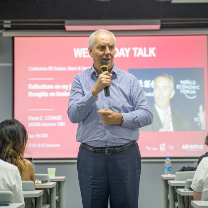 SKEMA Suzhou: Distinguished alumnus Pierre E. Cohade delivers inspiring lecture on global leadership