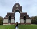 MSc GSCMP student visiting battlefields in the Somme, in France.